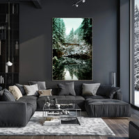 Serene Winter Landscape Scenic National Park Poster