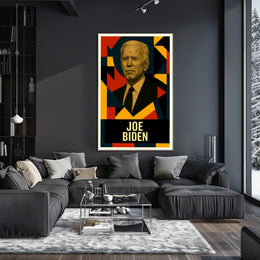 Joe Biden 46th President of the United States Abstract Pop Poster