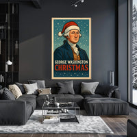 George Washington Christmas Poster