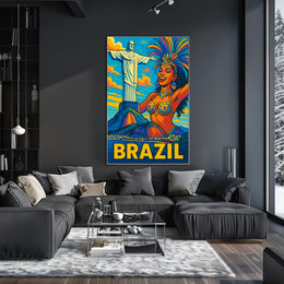 Vibrant Brazil Poster