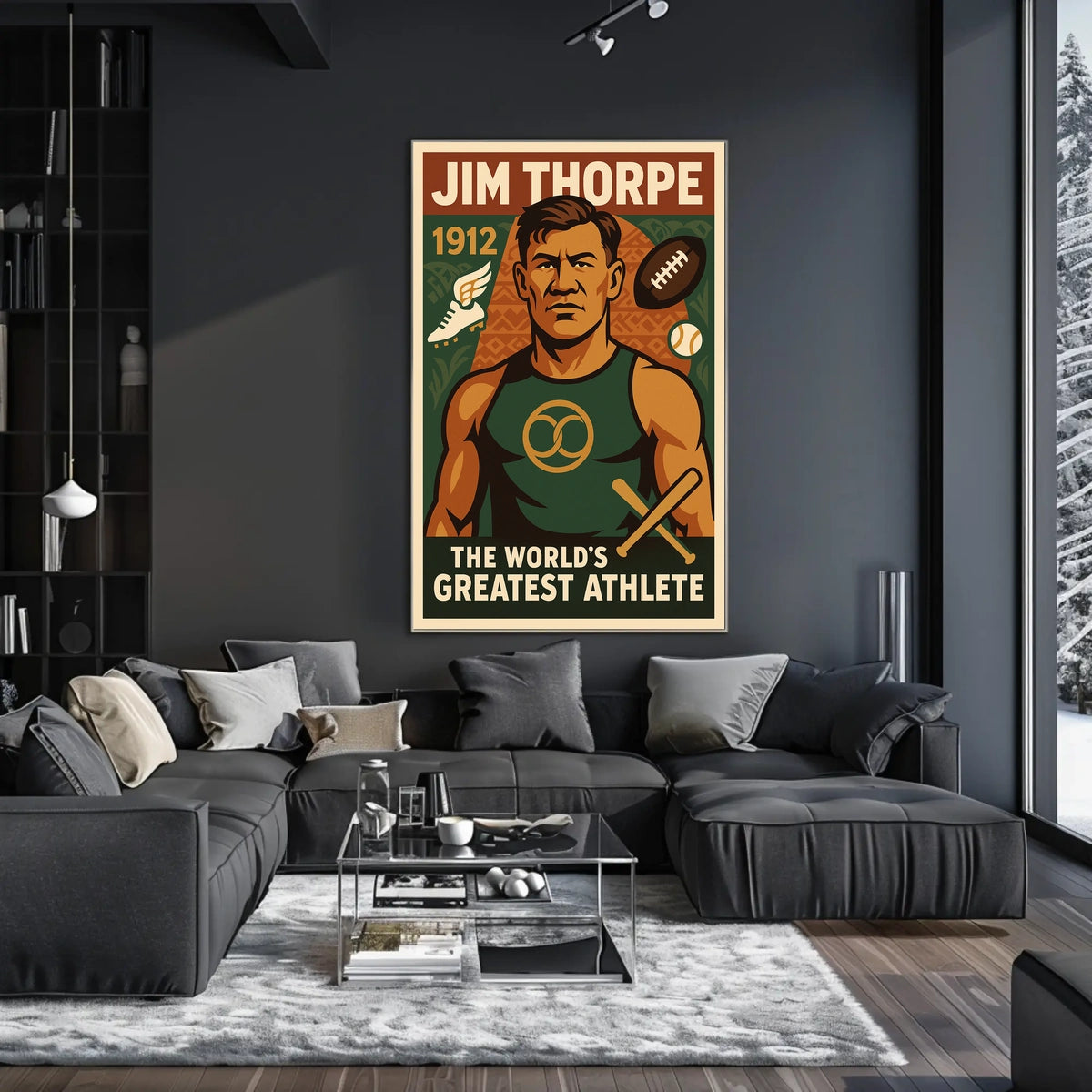 Jim Thorpe Legendary Athlete Poster