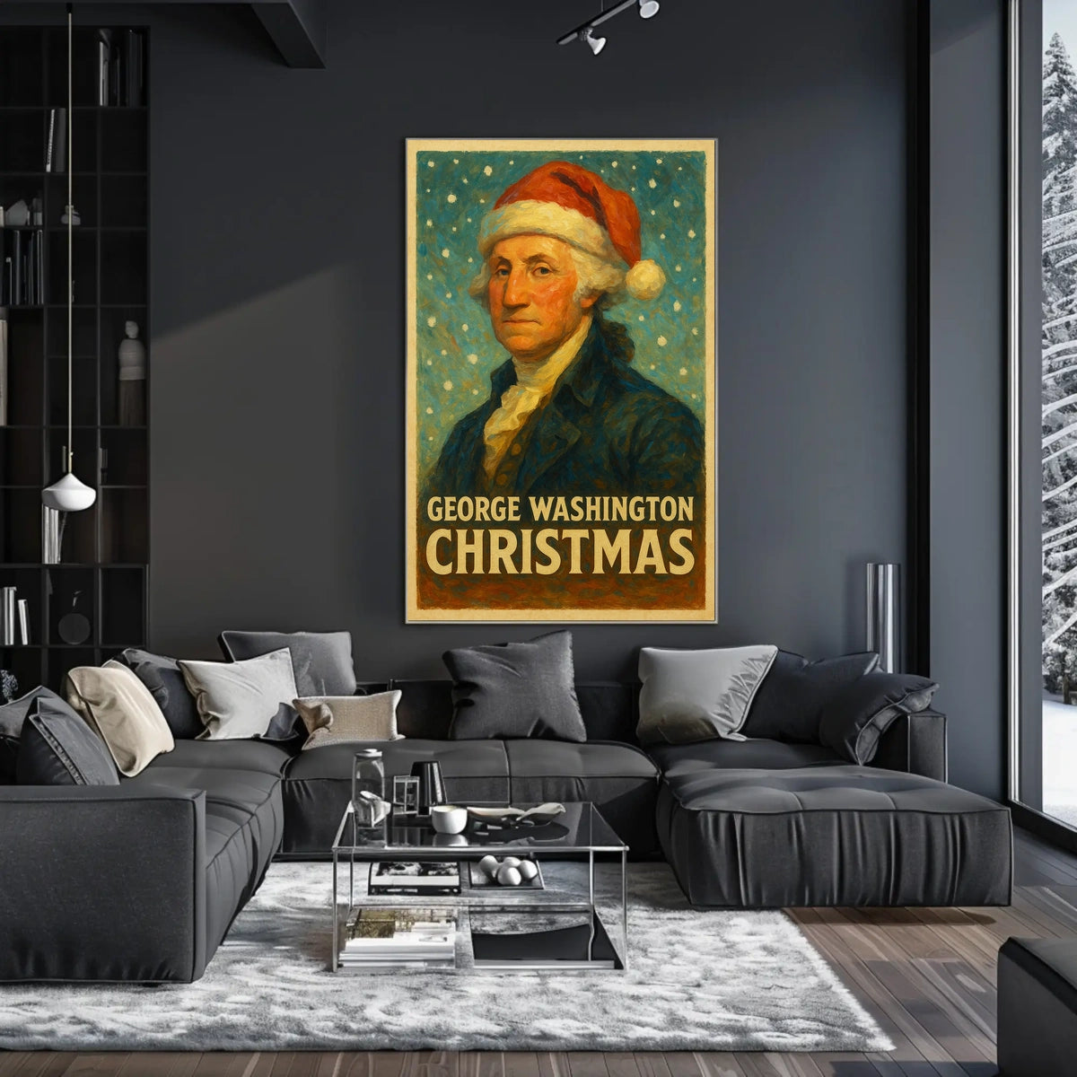 George Washington Christmas Poster