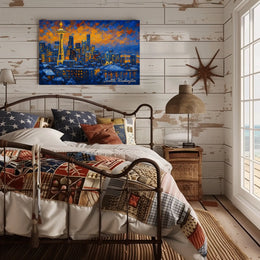 Seattle Skyline at Dusk Poster