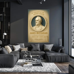 James Buchanan 15Th President Poster