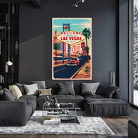 Vintage Las Vegas Adventure Poster