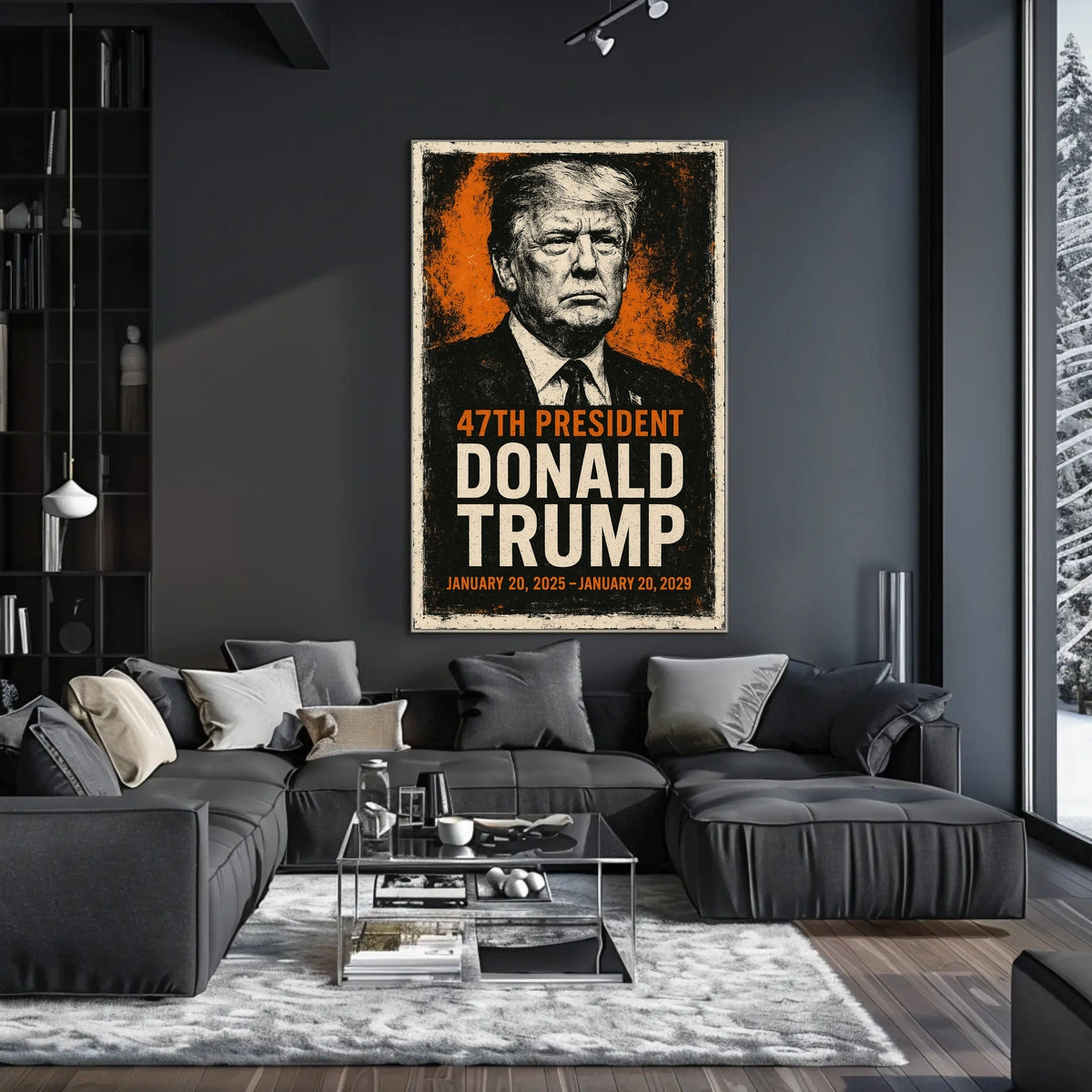 Trump Statesman Legacy Grunge Patriotic Poster