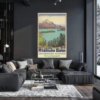 Rhätische Bahn Graubünden, Switzerland Poster