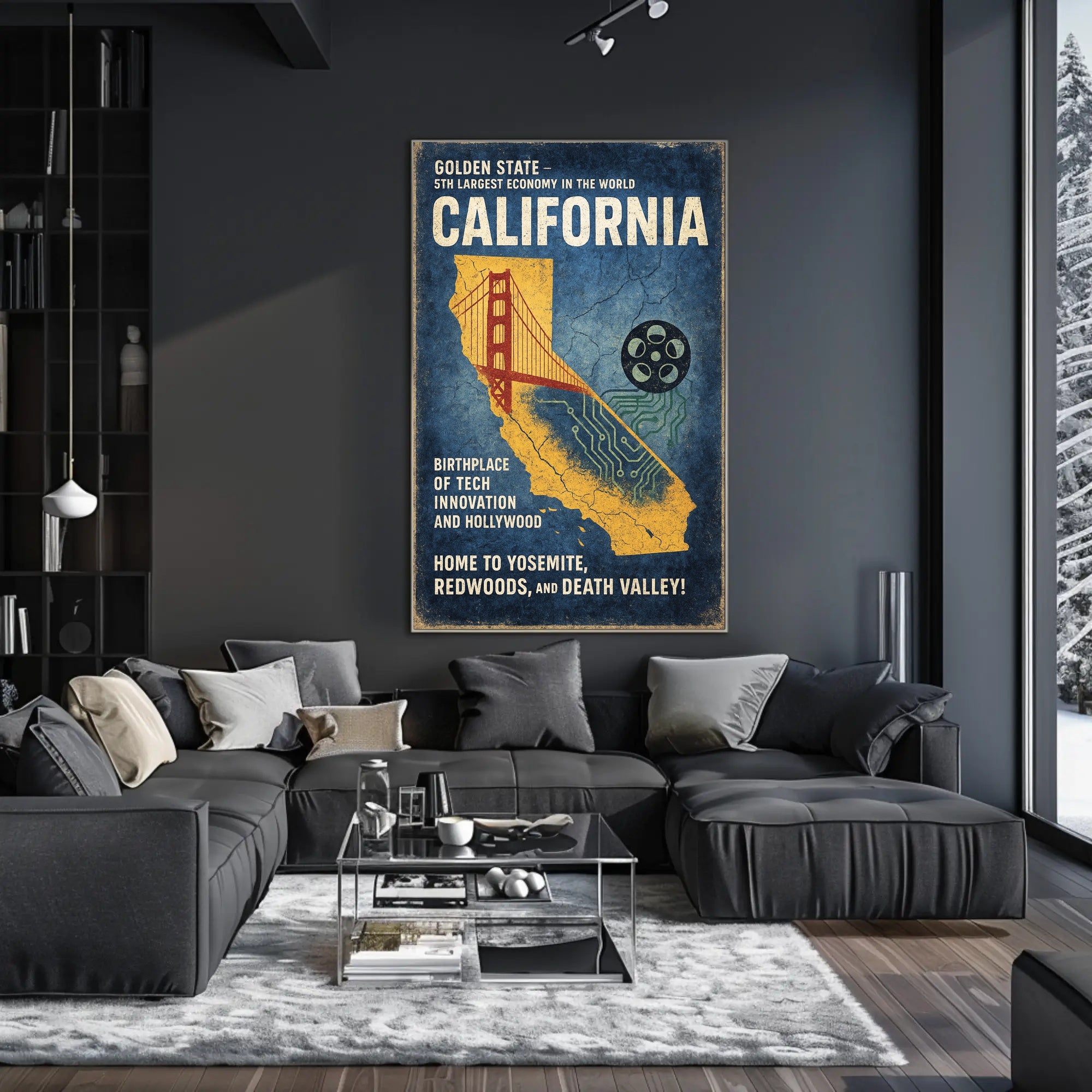 California The Golden State Poster