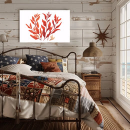 Autumn Leaves Minimalist Art Poster for Home Decor