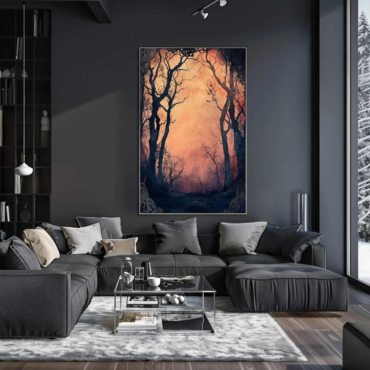 Enchanted Forest Gateway: Abstract, Artistic, or Pop Culture Poster