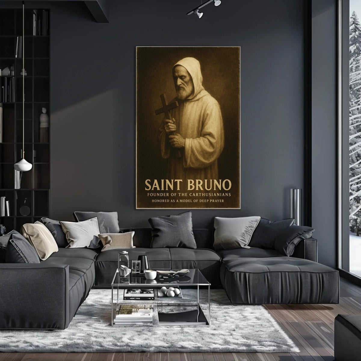 Saint Bruno Founder Of The Carthusians Poster