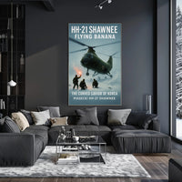 HH-21 Shawnee Flying Banana Poster PosterGoat