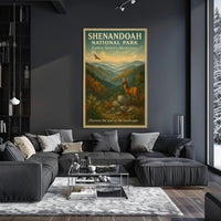 Shenandoah National Park Vintage Landscape National Park Poster