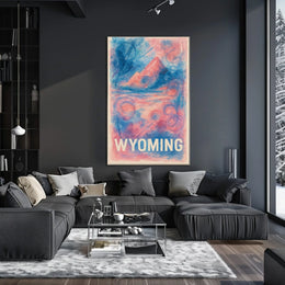 Wyoming Landscape Art Poster