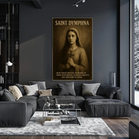Saint Dymphna Patroness Of Mental Poster