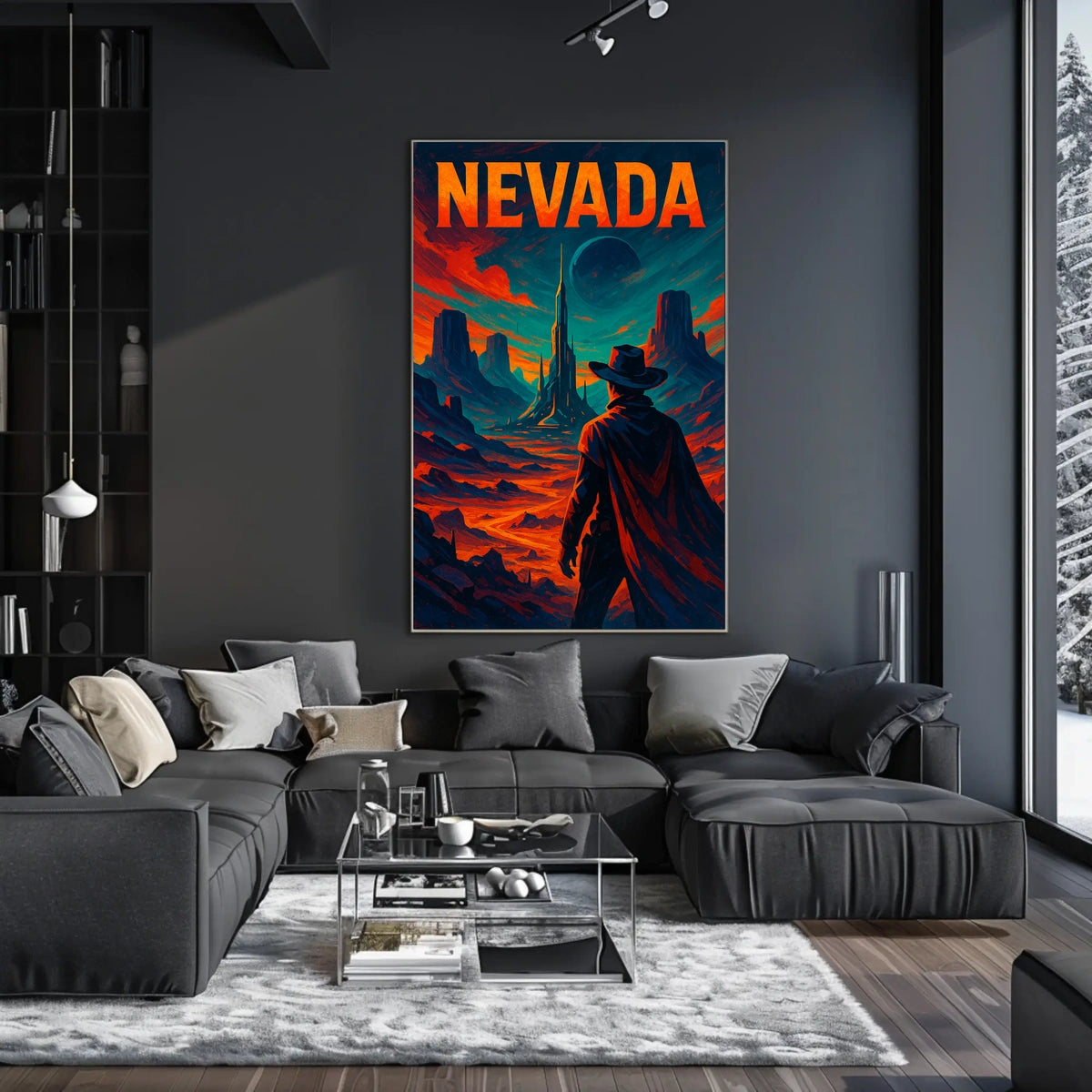 Nevada A Futuristic Frontier Poster