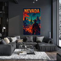 Nevada A Futuristic Frontier Poster