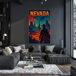 Nevada A Futuristic Frontier Poster