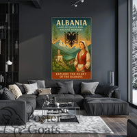 Albania: Land of Eagles Cultural Heritage Travel Poster