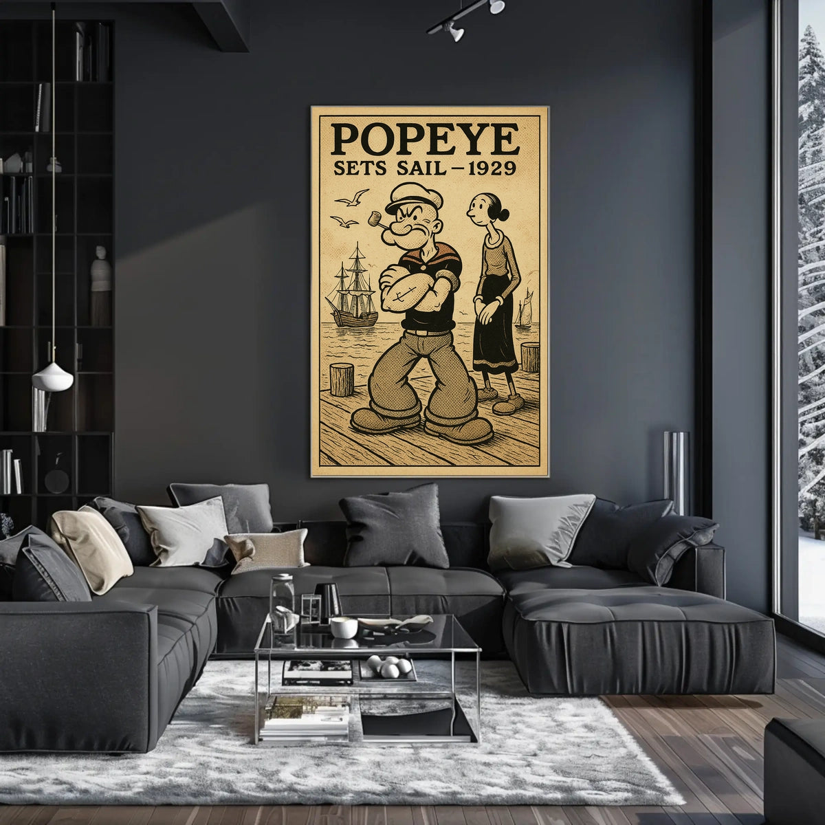 Popeye Sets Sail 1929 Poster