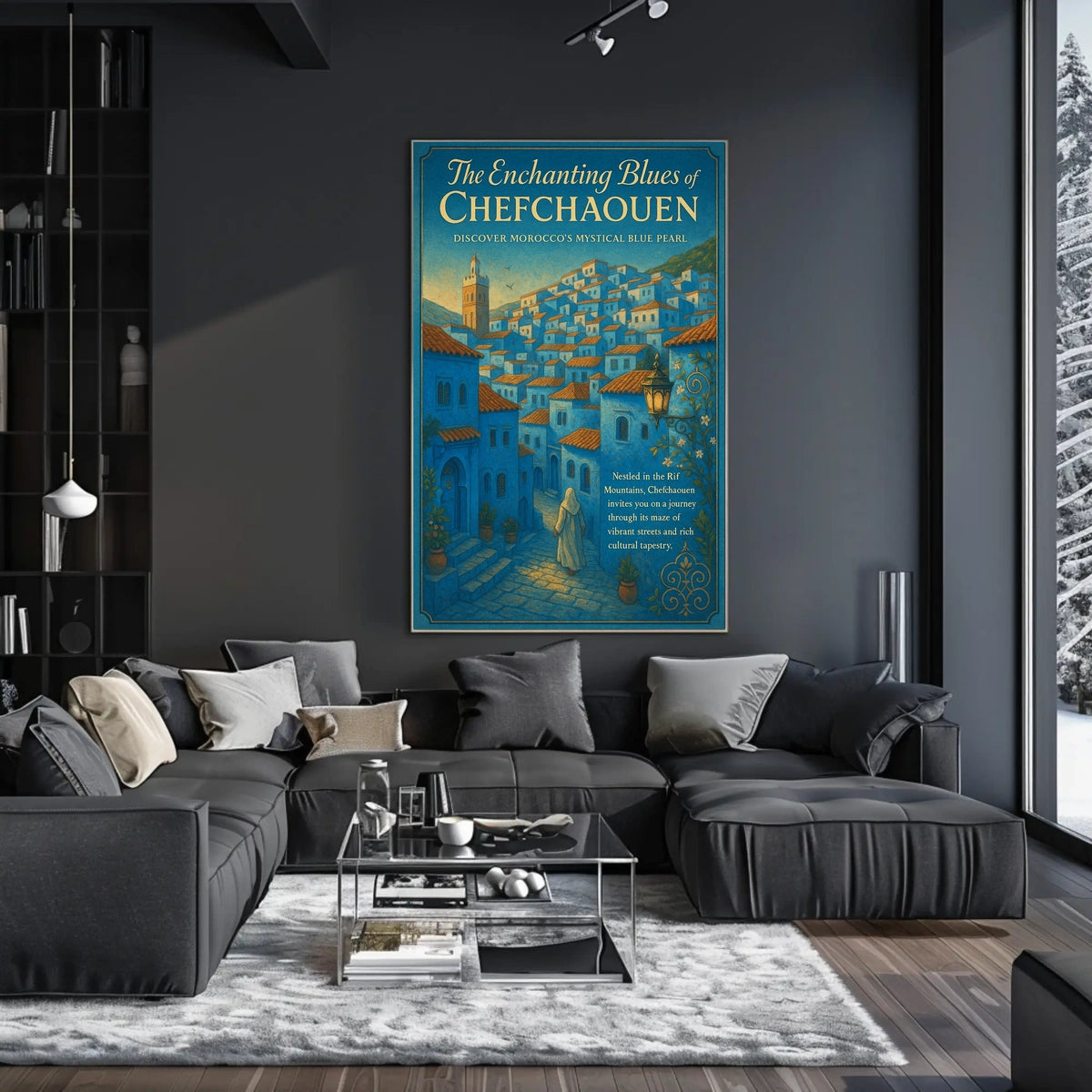 The Enchanting Blues of Chefchaouen Poster
