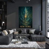 New York Mystical Skyline Poster