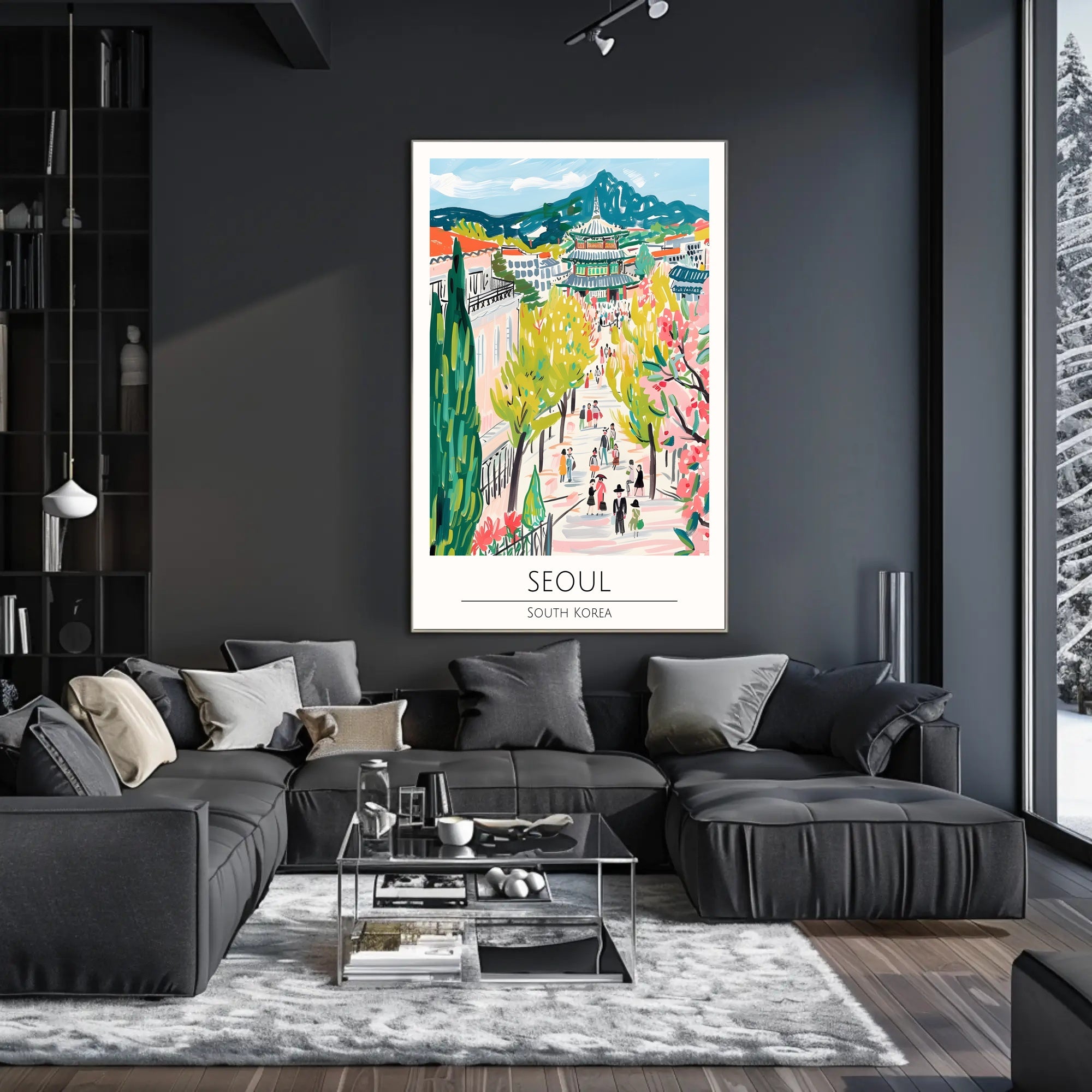 Vibrant Streets of Seoul Poster PosterGoat