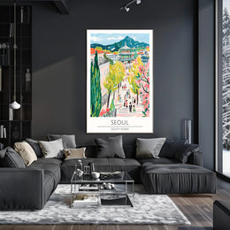 Vibrant Streets of Seoul Poster PosterGoat