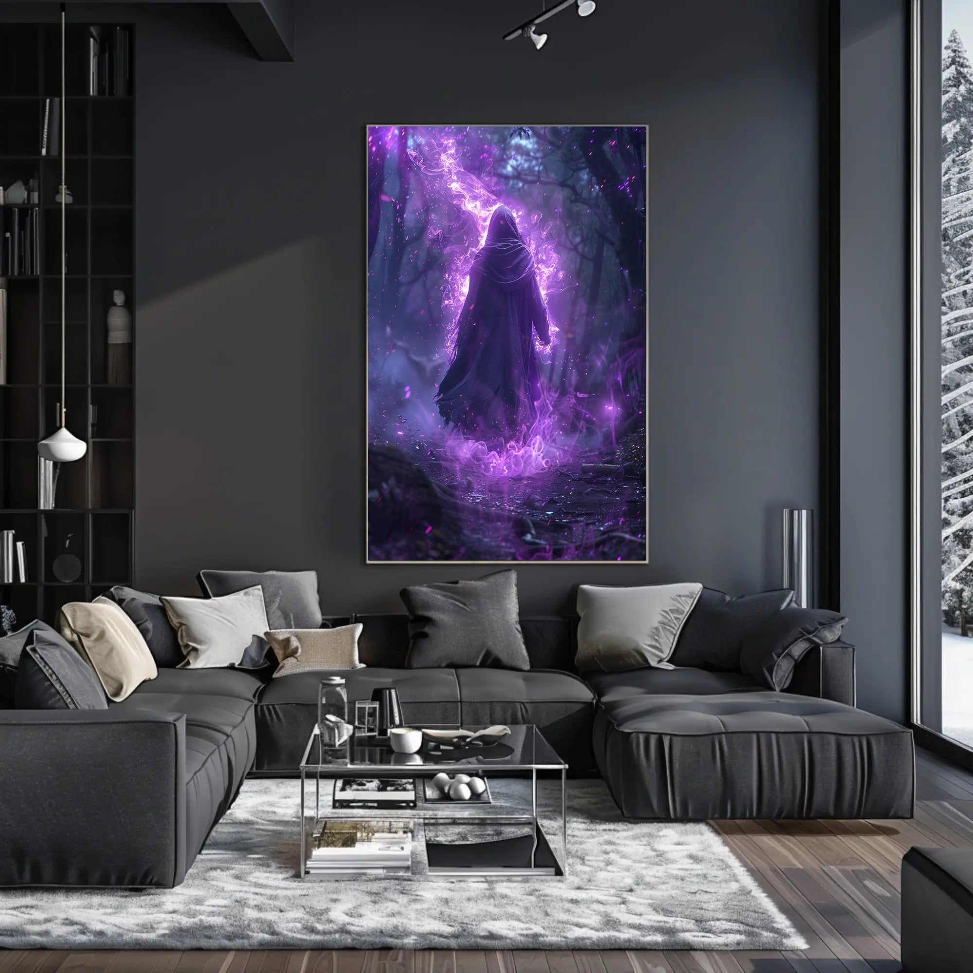 Enchanted Forest Wanderer Art Print Poster for Home Decor and Nature Lovers PosterGoat