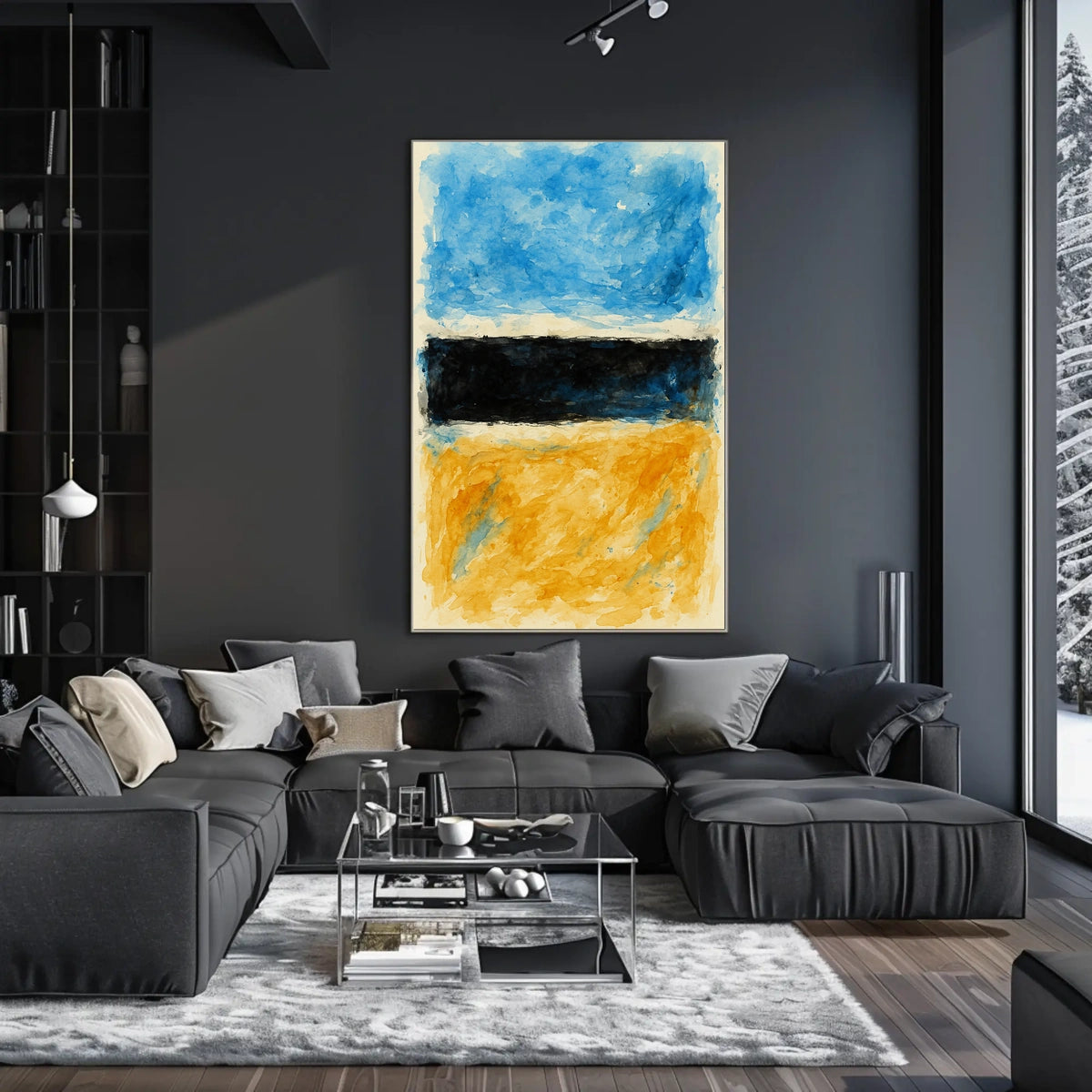 Abstract Color Blocks Abstract Poster
