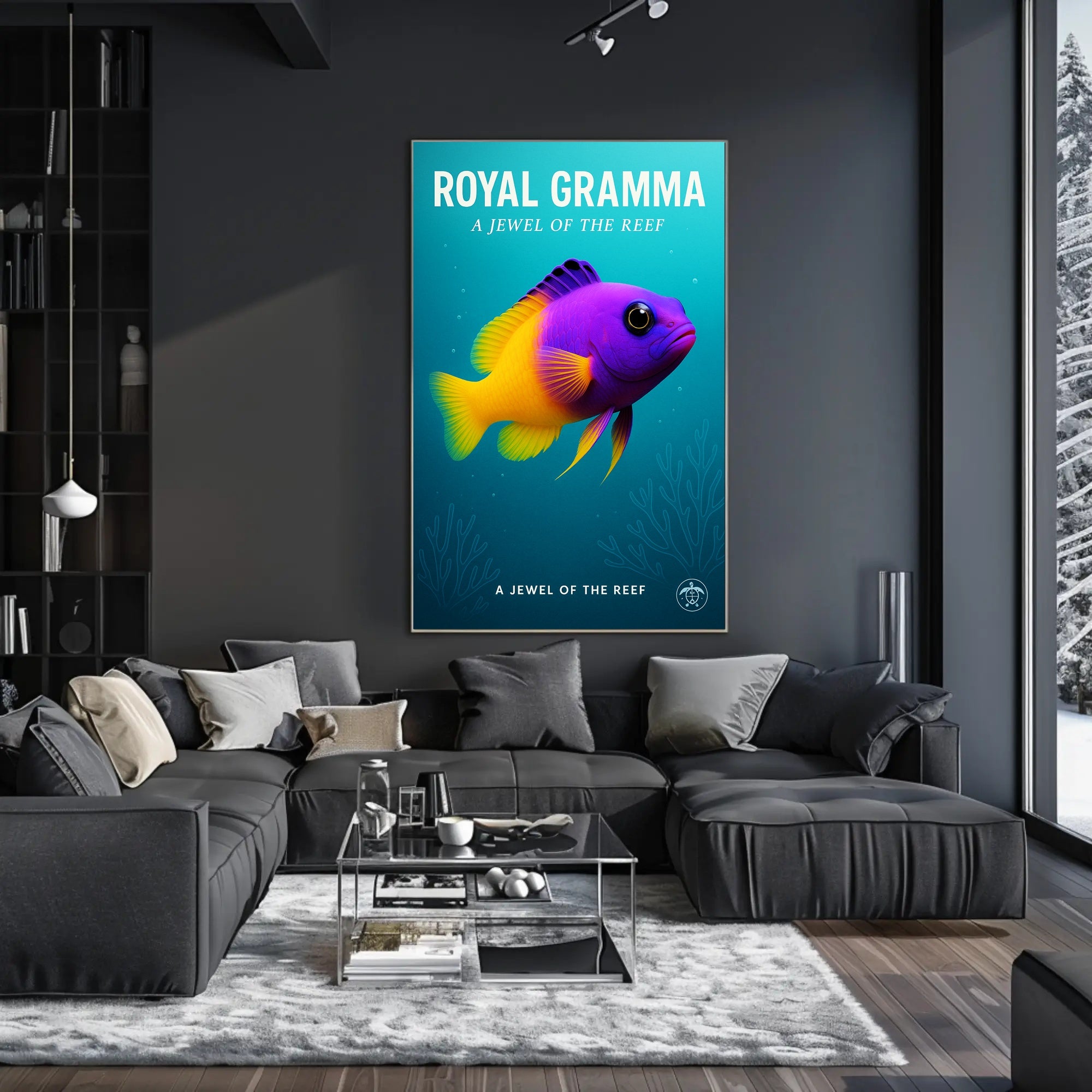 Royal Gramma A Jewel of the Reef Poster PosterGoat