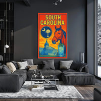 South Carolina A Vibrant Tribute Poster PosterGoat