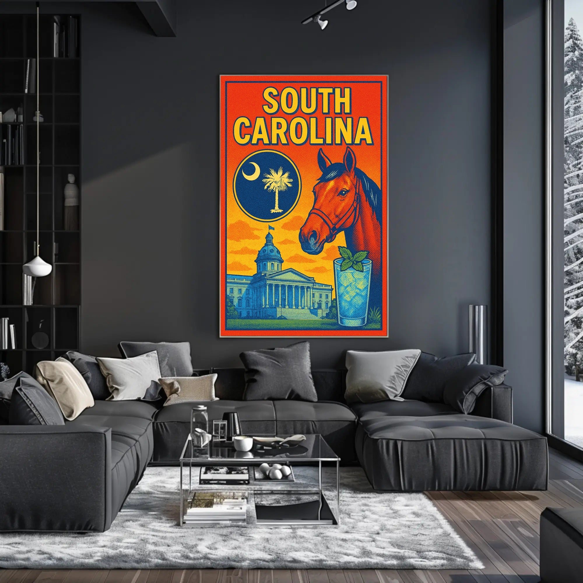 South Carolina A Vibrant Tribute Poster PosterGoat