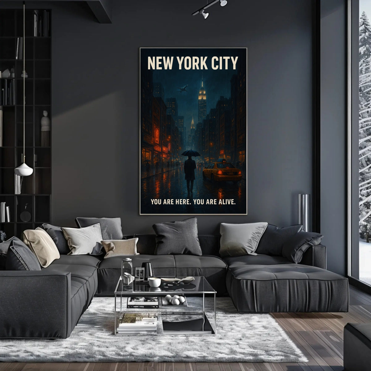 New York City You Are Here Poster