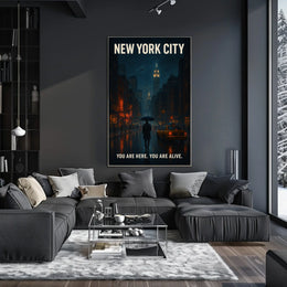 New York City You Are Here Poster