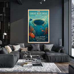 The Great Blue Hole Belize Poster