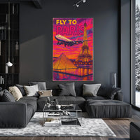 Fly To Paris Poster