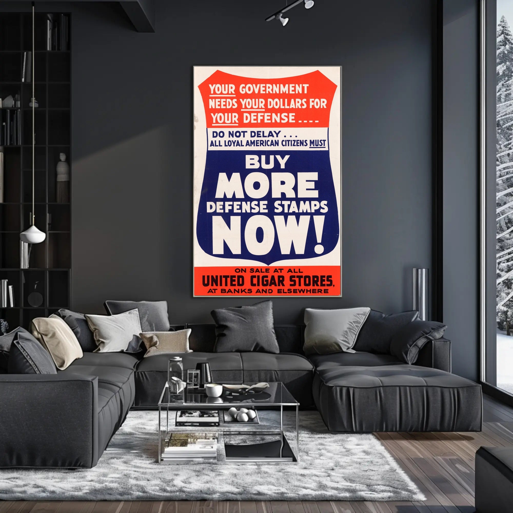 Support the Defense Effort Poster PosterGoat