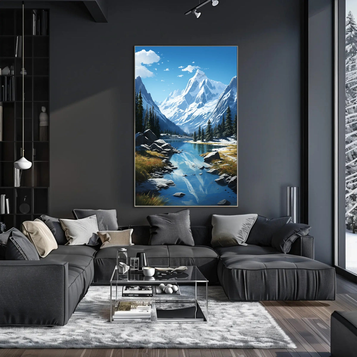 Majestic Mountain Landscape Poster