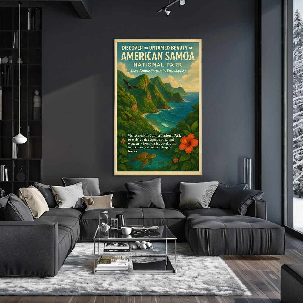 Discover Untamed Beauty American Samoa National Park Poster