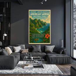 Discover Untamed Beauty American Samoa National Park Poster