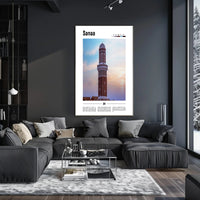 Sanaa's Historic Minaret: Cultural or Heritage Poster PosterGoat