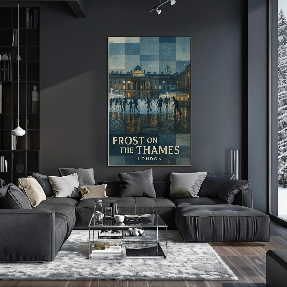 Frost On The Thames Poster