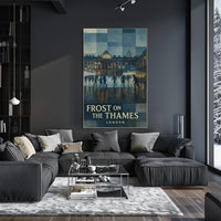 Frost On The Thames Poster
