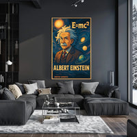 Albert Einstein Cosmic Visionary Poster