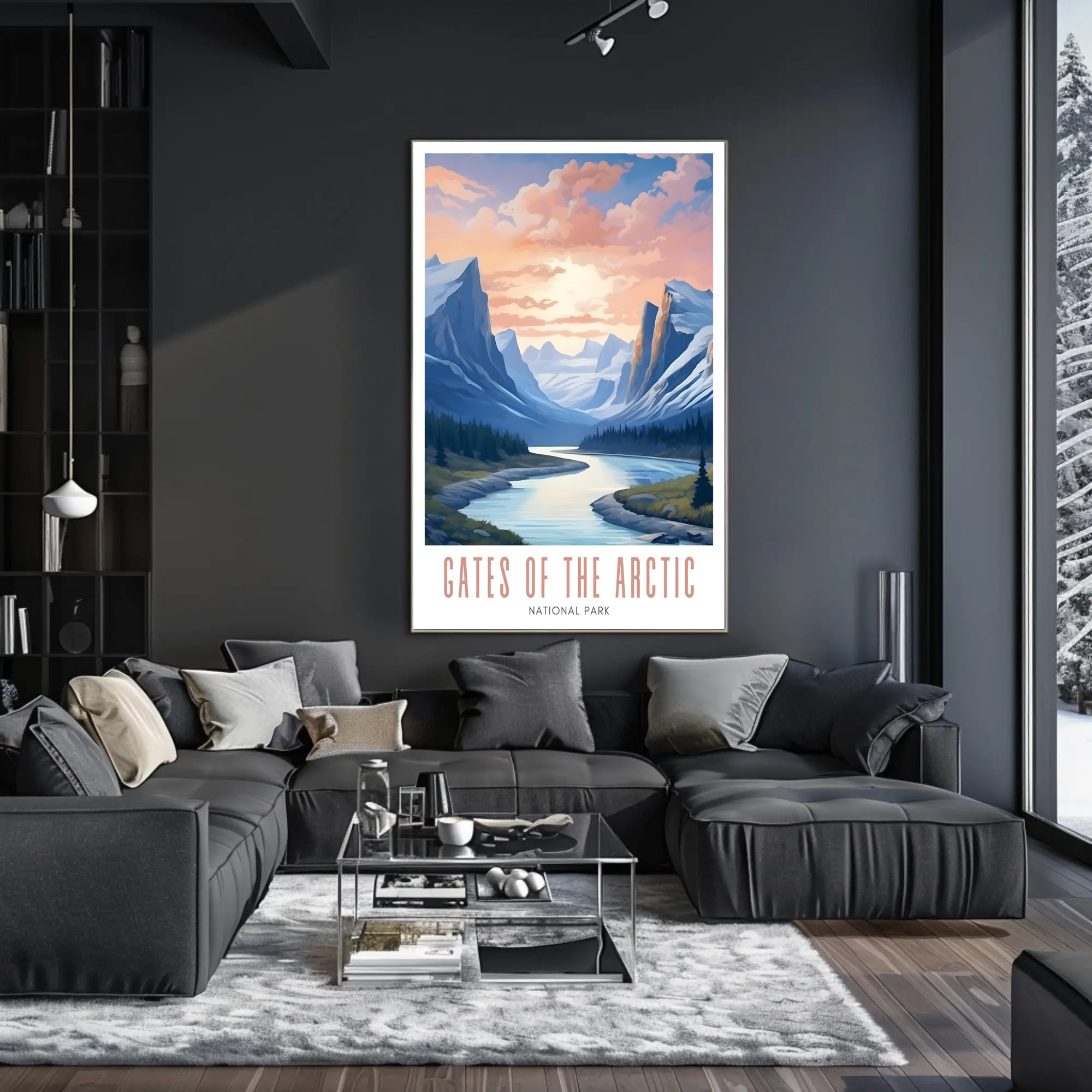 Gates of the Arctic Scenic Travel Poster Print