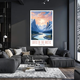 Gates of the Arctic Scenic Travel Poster Print