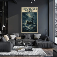 Shipwrecked Vessel Poster