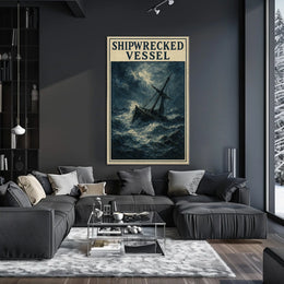 Shipwrecked Vessel Poster
