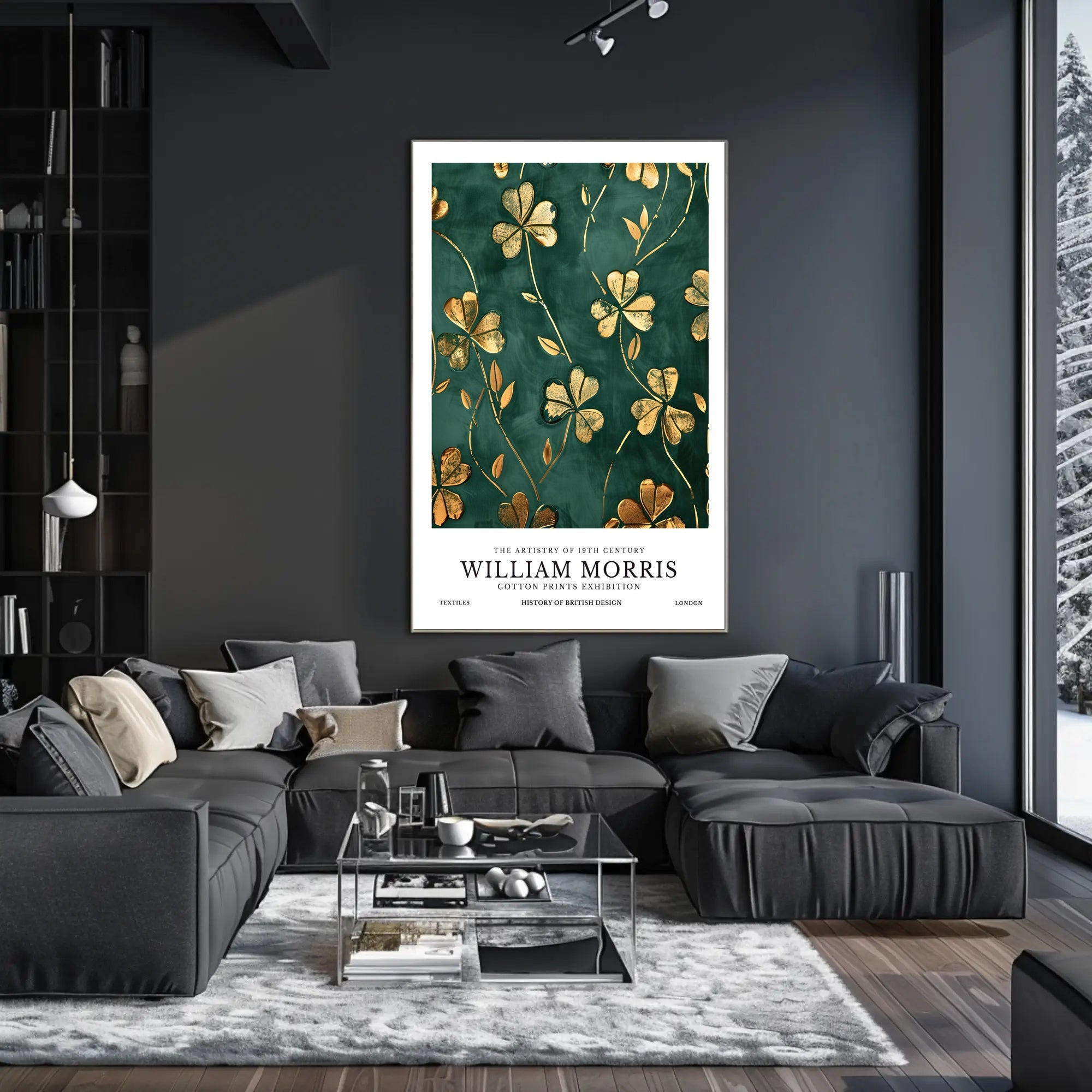 William Morris Cotton Prints Exhibition Poster